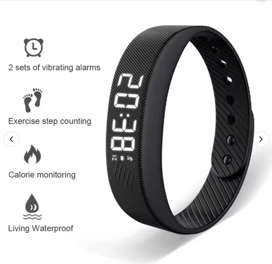 Wake-Up Alarm Band - black